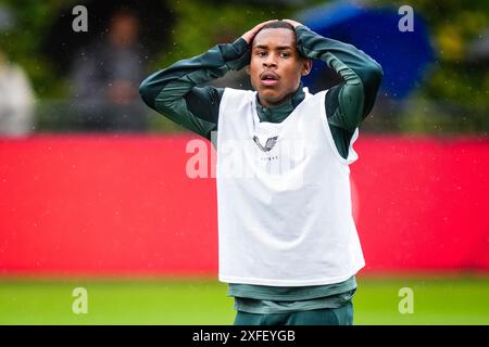 Rotterdam, pays-Bas. 03 juillet 2024. Rotterdam - Igor Paixao de Feyenoord lors de la première formation de Feyenoord le 3 juillet 2024 au Trainingscomplex 1908 à Rotterdam, pays-Bas (VK Sportphoto/Yannick Verhoeven) crédit : Box to box Pictures/Alamy Live News Banque D'Images