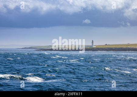 Traversée des «sangliers de Duncansby» dans le Pentland Firth sur le ferry Pentland Orkney, Caithness, en Écosse du Nord Banque D'Images