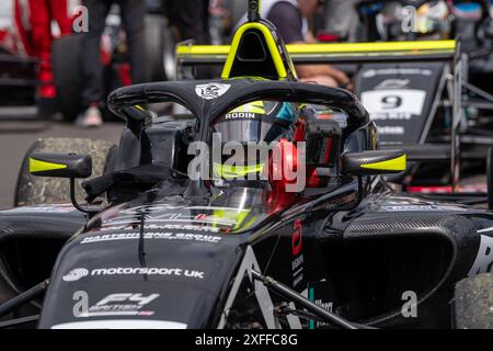 Andover, Hampshire - 7 juin 2024 : essais libres FIA Formula 4 Thruxton Banque D'Images