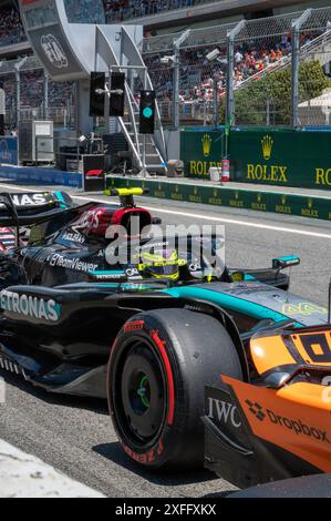 Montmelò, Barcelone Espagne - 06 23 2024 : pilotes F1 et formule 1 au GP Espagne 2024 Banque D'Images