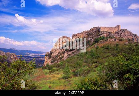 Château. Poza de la Sal, province de Burgos, Castille Leon, Espagne. Banque D'Images