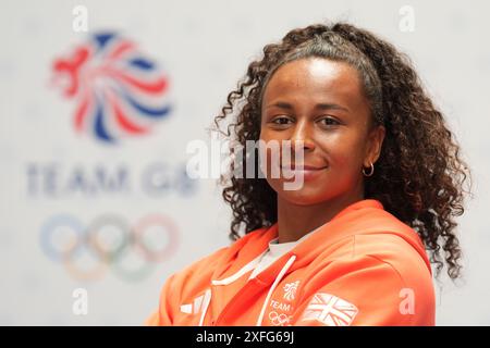 Jade Shekells lors d'une session de kitting Out Team GB pour les Jeux Olympiques de Paris 2024 au Parc National des expositions de Birmingham. Date de la photo : mercredi 3 juillet 2024. Banque D'Images