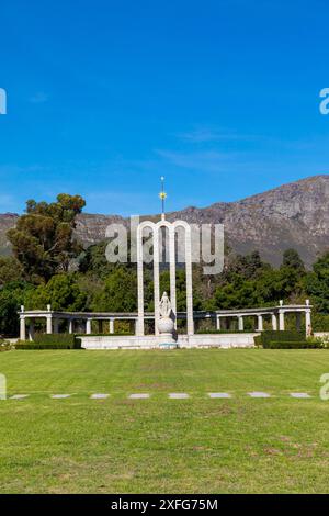 Le Monument huguenot symbolisant la Sainte Trinité, Franschhoek, Western Cape, Afrique du Sud, Afrique Banque D'Images