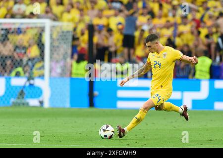 Munich, Allemagne. 02 juillet 2024. Munich, Allemagne, 2 juillet 2024 : Bogdan Racovițan (24 Roumanie) lors de la manche de l'UEFA EURO 2024 du dernier 16 match de football entre la Roumanie et les pays-Bas à l'Arena Munich, Allemagne. (Sven Beyrich/SPP) crédit : photo de presse sportive SPP. /Alamy Live News Banque D'Images