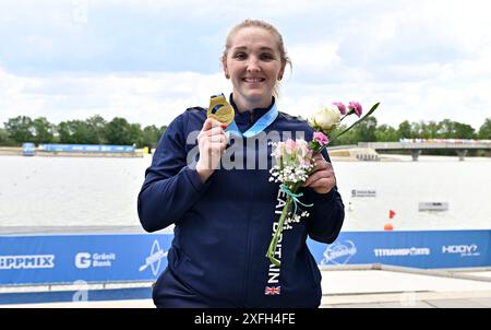 Szeged. Hongrie. 11 mai 2024. La Coupe du monde de canoë-sprint ICF 2024 et les Championnats du monde de paracanoe. Parc aquatique olympique de Szeged. Lors des Championnats du monde de Paracanoe/Coupe du monde de sprint de canoë à Szeged, Hongrie. Banque D'Images