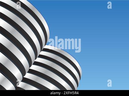 Europarking est un parking couvert situé à la Marnixstraat à Amsterdam. Illustration de Vecteur