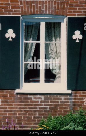 Façade unique d'une maison dans le Massachusetts, États-Unis, approx. 1996 Banque D'Images