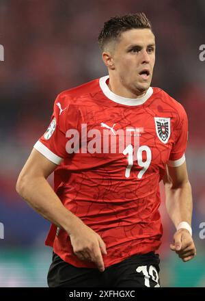 Leipzig, Allemagne. 2 juillet 2024. Christoph Baumgartner, autrichien, lors de la 16e manche des Championnats d'Europe de l'UEFA au stade de Leipzig, Leipzig. Le crédit photo devrait se lire : Jonathan Moscrop/Sportimage crédit : Sportimage Ltd/Alamy Live News Banque D'Images