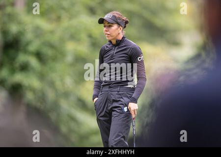 St Albans, Royaume-Uni. 03 juillet 2024. Georgia Hall lors du tournoi de golf Aramco Team Series au Centurian Club, St Albans, Royaume-Uni, le 3 juillet 2024. Photo de Phil Hutchinson. Utilisation éditoriale uniquement, licence requise pour une utilisation commerciale. Aucune utilisation dans les Paris, les jeux ou les publications d'un club/ligue/joueur. Crédit : UK Sports pics Ltd/Alamy Live News Banque D'Images