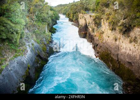 Cascade de Huka - Nouvelle Zélande Banque D'Images