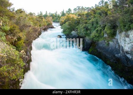 Cascade de Huka - Nouvelle Zélande Banque D'Images