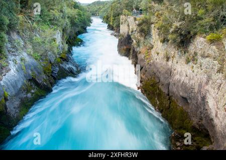 Cascade de Huka - Nouvelle Zélande Banque D'Images