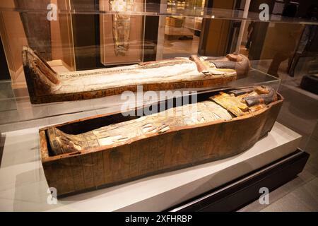 Une vue des objets exposés au Brooklyn Museum à New York Banque D'Images