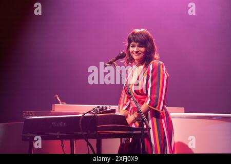 Montréal, Canada, 3 juillet 2024. Concert de Norah Jones au Festival de Jazz de Montréal, Canada. Crédit : François Robert-Durand/Alamy Live News Banque D'Images