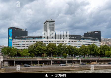 Maison de la Radio et de la musique, également appelée Maison de Radio France, siège des radios publiques de Radio France Banque D'Images