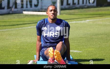 Gelsenkirchen, Deutschland. 26 juin 2024. firo : 26.06.2024, football, football, 2e ligue, 2e Bundesliga, saison 2024/2025, FC Schalke 04, entraînement, Anton Donkor crédit : dpa/Alamy Live News Banque D'Images