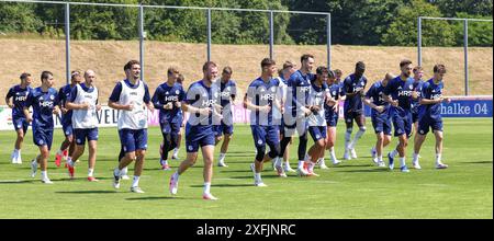 Gelsenkirchen, Deutschland. 26 juin 2024. firo : 26.06.2024, football, football, 2.Liga, 2.Bundesliga, saison 2024/2025, FC Schalke 04, entraînement, équipe, équipe crédit : dpa/Alamy Live News Banque D'Images