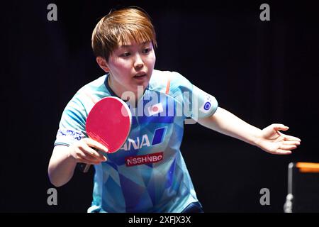 Bangkok, Thaïlande. 4 juillet 2024. Saki Shibata (JPN) Tennis de table : WTT Star Contender Bangkok 2024 Women's Singles match du 1er tour au Huamark Indoor Stadium à Bangkok, Thaïlande . Crédit : Itaru Chiba/AFLO/Alamy Live News Banque D'Images