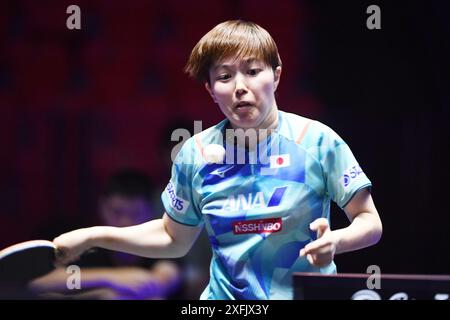Bangkok, Thaïlande. 4 juillet 2024. Saki Shibata (JPN) Tennis de table : WTT Star Contender Bangkok 2024 Women's Singles match du 1er tour au Huamark Indoor Stadium à Bangkok, Thaïlande . Crédit : Itaru Chiba/AFLO/Alamy Live News Banque D'Images