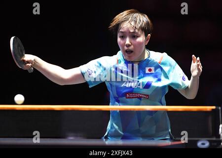 Bangkok, Thaïlande. 4 juillet 2024. Saki Shibata (JPN) Tennis de table : WTT Star Contender Bangkok 2024 Women's Singles match du 1er tour au Huamark Indoor Stadium à Bangkok, Thaïlande . Crédit : Itaru Chiba/AFLO/Alamy Live News Banque D'Images