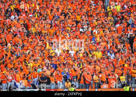 UEFA Euro 2024 Round of 16 entre LA ROUMANIE et LES PAYS-BAS à l'Allianz Arena de Munich, Allemagne crédit : Mickael Chavet/Alamy Live News Banque D'Images