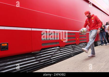 Silverstone, Royaume-Uni. 04 juillet 2024. Charles Leclerc (mon) Ferrari. 04.07.2024. Championnat du monde de formule 1, Rd 12, Grand Prix de Grande-Bretagne, Silverstone, Angleterre, journée de préparation. Le crédit photo devrait se lire : XPB/Alamy Live News. Banque D'Images