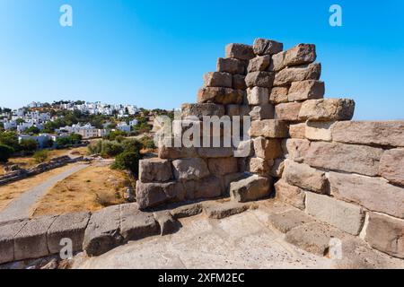 Myndos Gate est un site historique situé dans la ville de Bodrum. Bodrum est une ville de la province de Mugla, en Turquie. Banque D'Images