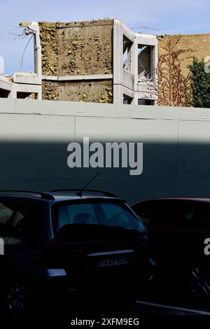 Démolition de Sølund Plejecenter, maison de retraite (2021) ; Copenhague, Danemark Banque D'Images