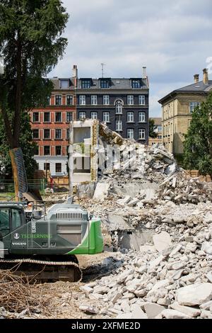 Plejecenter Sølund, maison de retraite, démolition (2021) ; Copenhague, Danemark Banque D'Images