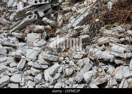 Démolition du Plejecenter Sølund, maison de retraite (2021) ; Copenhague, Danemark Banque D'Images