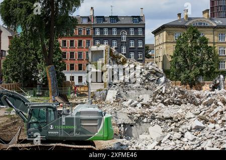 Plejecenter Sølund, maison de retraite, démolition (2021) ; Copenhague, Danemark Banque D'Images