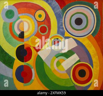 Rythme, joie de vivre. Musée : Musée national d'art moderne, Centre Georges Pompidou, Paris. Auteur : Robert Delaunay. Banque D'Images