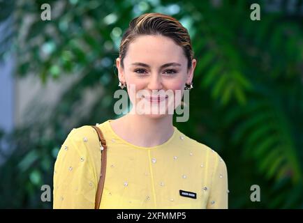Munich, Allemagne. 04 juillet 2024. Lea van Acken, actrice, assiste à une réception du FilmFernsehFonds Bayern (FFF Bayern) au Festival du film de Munich. Crédit : Sven Hoppe/dpa/Alamy Live News Banque D'Images