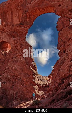 Passage de tourelle, Arches National Park, Moab, Utah Banque D'Images