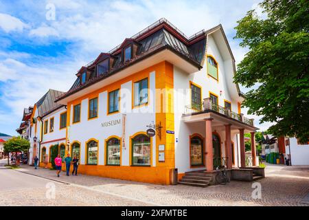 Oberammergau, Allemagne - 03 juillet 2021 : bâtiment du musée Oberammergau Banque D'Images