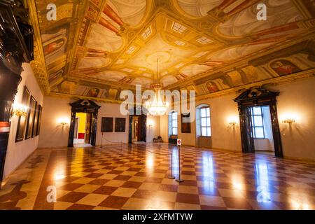 Munich, Allemagne - 07 juillet 2021 : intérieur du musée de la Résidence de Munich. Munchen Residenz est l'ancien palais royal de Munich, en Allemagne. Banque D'Images