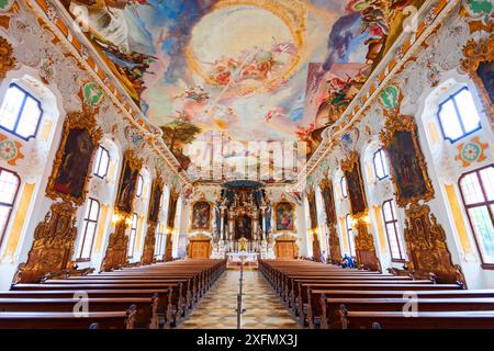 Ingolstadt, Allemagne - 08 juillet 2021 : Eglise d'Asamkirche ou église de Sainte-Marie de Victoria Kirche est une église baroque de la ville d'Ingolstadt en Bavière, Allemagne Banque D'Images