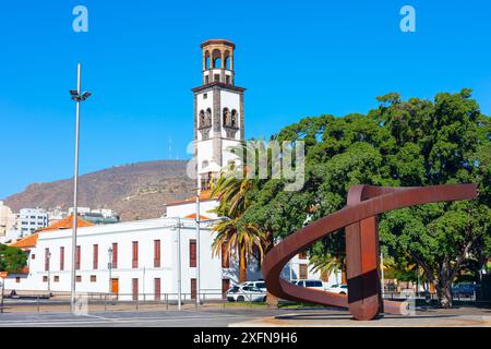 Église dans la ville de Santa Cruz à Tenerife. Église de l'Immaculée conception à Santa Cruz Canaries Banque D'Images