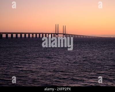 Photo de Öresundsbron de Malmö. Banque D'Images