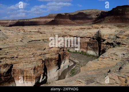 Dirty Devil River, Glen Canyon Recreation Aera, Utah, États-Unis, mars 2014. Banque D'Images