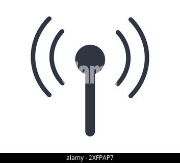Symbole de communication sans fil. Illustration de Vecteur