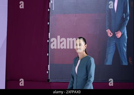 La présidente entrante du Mexique Claudia Sheinbaum Pardo, assiste à la présentation de la troisième partie de son cabinet au Museo Interactivo de EconomÃ-a (crédit image : © Carlos Tischler/eyepix via ZUMA Press Wire) USAGE ÉDITORIAL SEULEMENT! Non destiné à UN USAGE commercial ! Banque D'Images