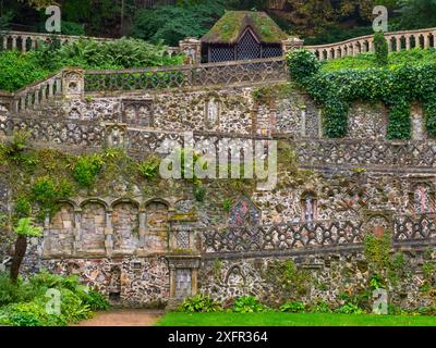 Plantation Garden, un jardin de ville victorien restauré, Earlham Road, Norwich Norfolk. Angleterre, Royaume-Uni, août 2017. Banque D'Images