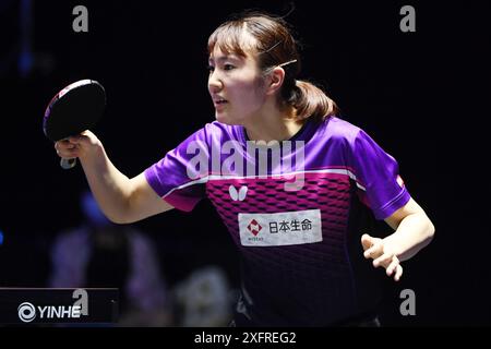 Bangkok, Thaïlande. 4 juillet 2024. Asuka Sasao (JPN) Tennis de table : WTT Star Contender Bangkok 2024 Women's Singles match du 1er tour au Huamark Indoor Stadium à Bangkok, Thaïlande . Crédit : Itaru Chiba/AFLO/Alamy Live News Banque D'Images