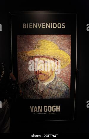 Non exclusif : une œuvre de l'artiste Vincent van Gogh est vue lors du vernissage de l'exposition immersive Van Gogh, sur l'esplanade du Banque D'Images