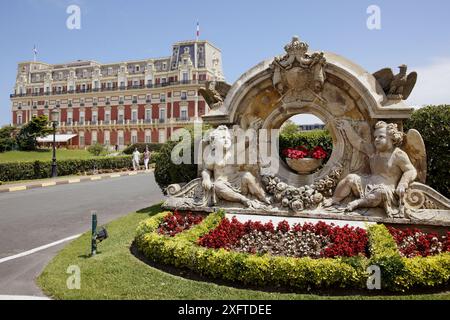 Hôtel du Palais, Biarritz. Aquitaine, Pyrénées-Atlantiques, France Banque D'Images