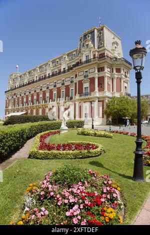 Hôtel du Palais, Biarritz. Aquitaine, Pyrénées-Atlantiques, France Banque D'Images