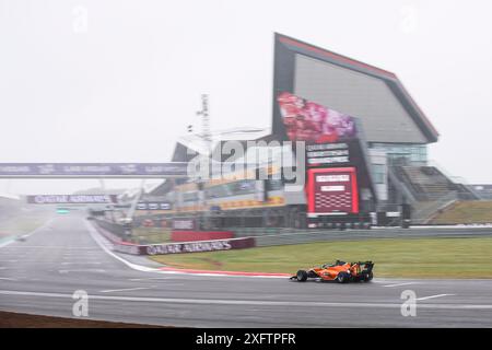 08 SZTUKA Kacper (pol), MP Motorsport, Dallara F3 2019, action lors de la 7ème manche du Championnat FIA de formule 3 2024 du 5 au 7 juillet 2024 sur le circuit de Silverstone, à Silverstone, Royaume-Uni - photo Eric Alonso / DPPI Banque D'Images