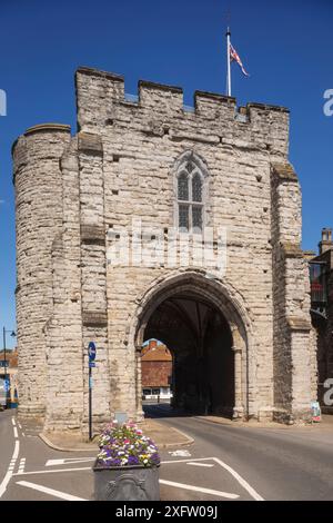 Angleterre, Kent, Canterbury, Westgate Tower et musée Banque D'Images