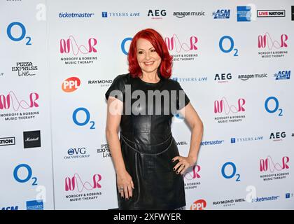 LONDRES, ROYAUME-UNI. 5 juillet 2024. Carrie Grant assiste aux Nordoff et Robbins O2 Silver clefs Awards 2024, un événement annuel prestigieux organisé par la plus grande association caritative de musicothérapie du Royaume-Uni Nordoff et Robbins au JW Marriott Grosvenor House, Londres, Royaume-Uni. Crédit : Voir Li/Picture Capital/Alamy Live News Banque D'Images